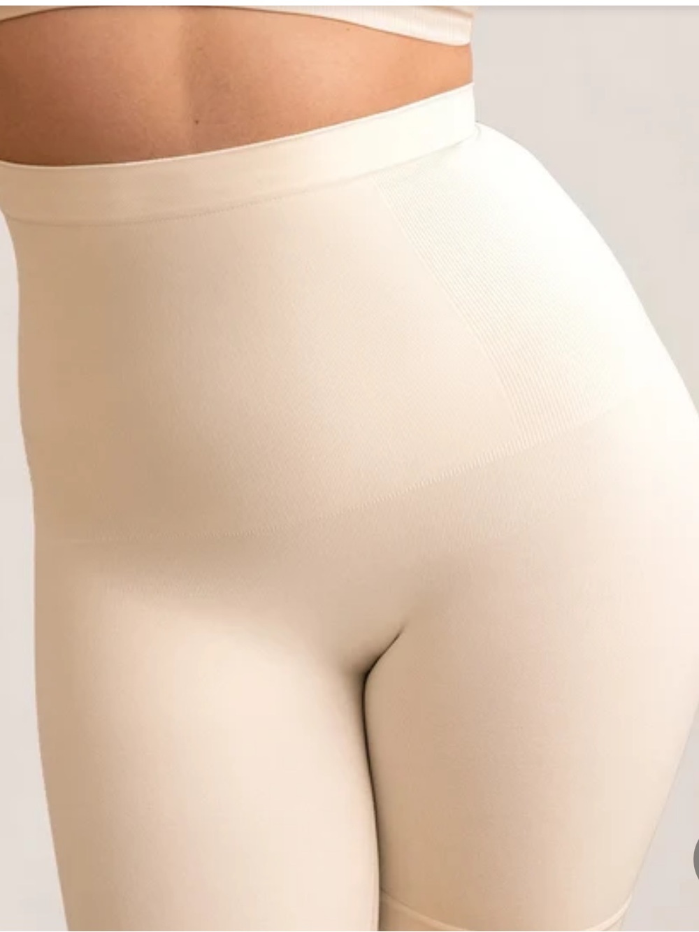 Shapermint High-Waisted Shaper Shorts — Cream